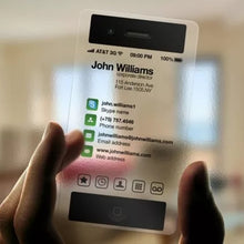 Load image into Gallery viewer, 1000Pcs Print PVC Clear ID Cards Transparent Plastic Round Business Card Design Calling Waterproof Cards Custom Printing 85*54mm

