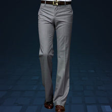Load image into Gallery viewer, Suit pants 2020 New Business Straight wide-legged Men's trousers Men's British non-scalding Micro-rale Suit pants
