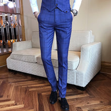 Load image into Gallery viewer, Classic Brand Men's Suit Pants High-end Business Wedding Groom Dress Suits Trousers Men Black Gray Navy Blue S-3XL
