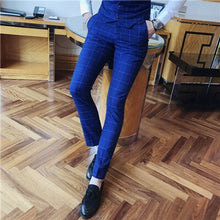 Load image into Gallery viewer, Classic Brand Men's Suit Pants High-end Business Wedding Groom Dress Suits Trousers Men Black Gray Navy Blue S-3XL
